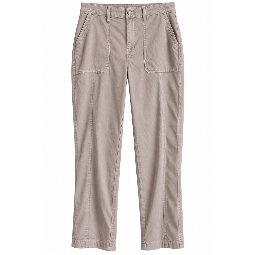 NWT Chico's Utility Ankle Pants Size 0 Womens 4 Smoky Taupe Khaki MSRP $90